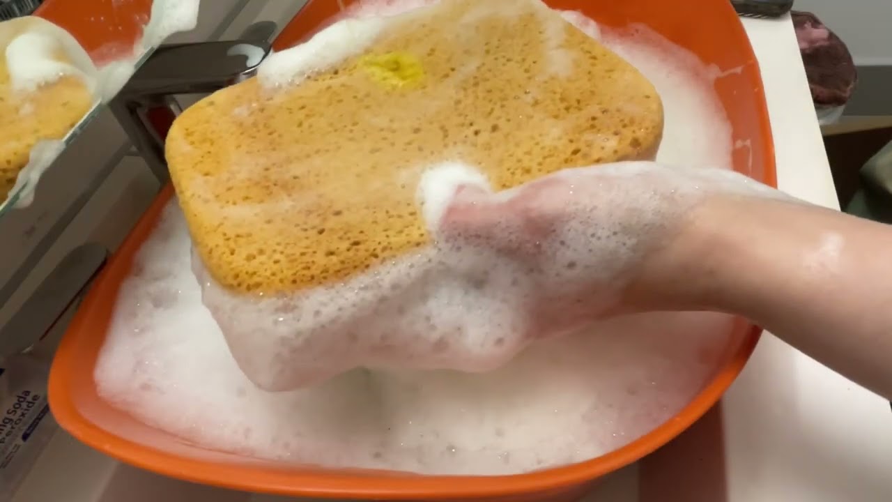 ASMR lemon pinalen &passion of fruits Fabuloso sponge squeezing