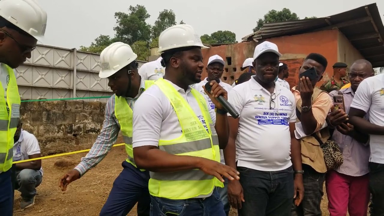 Handing over of Moyamba water supply Project site to Contractors