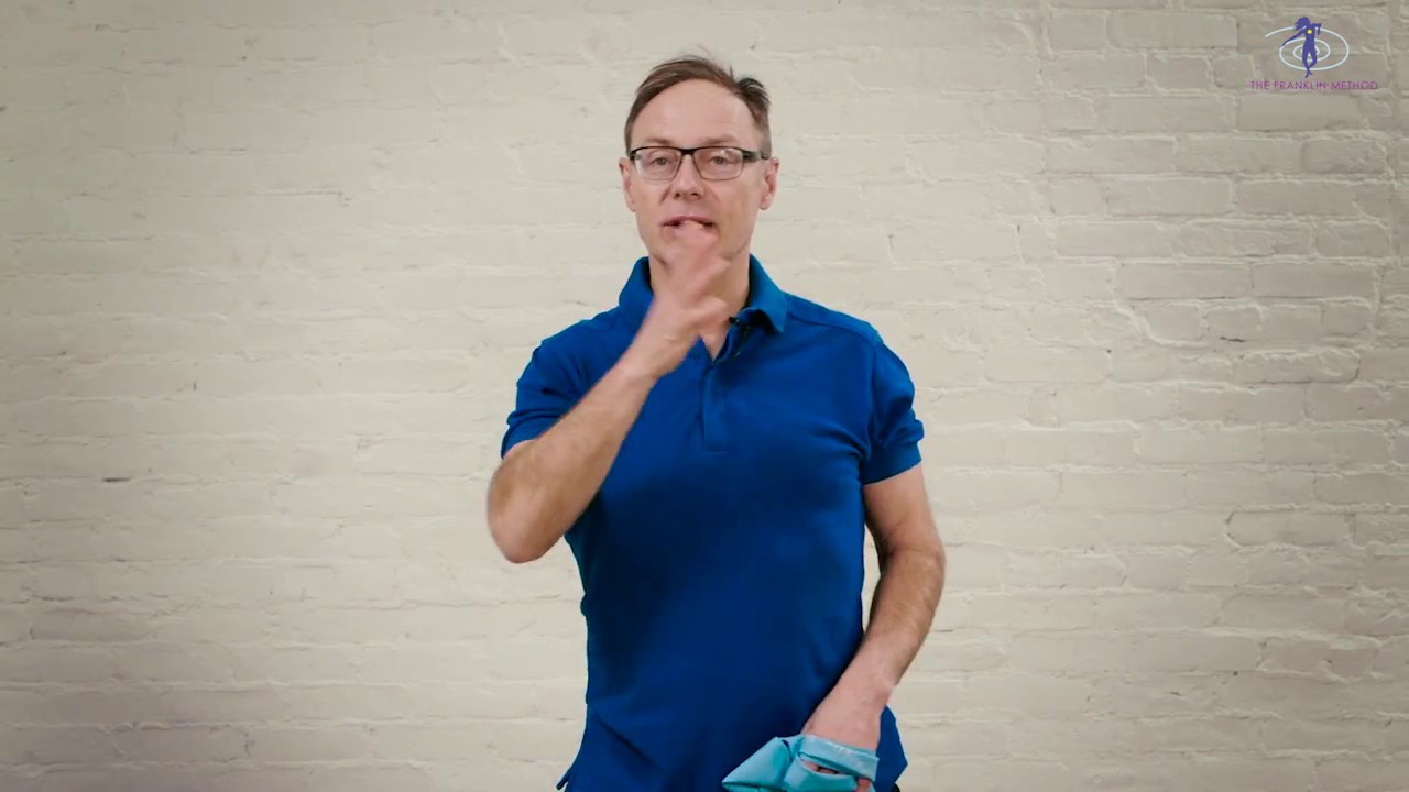 Fascia workout with band for better posture and flexibility