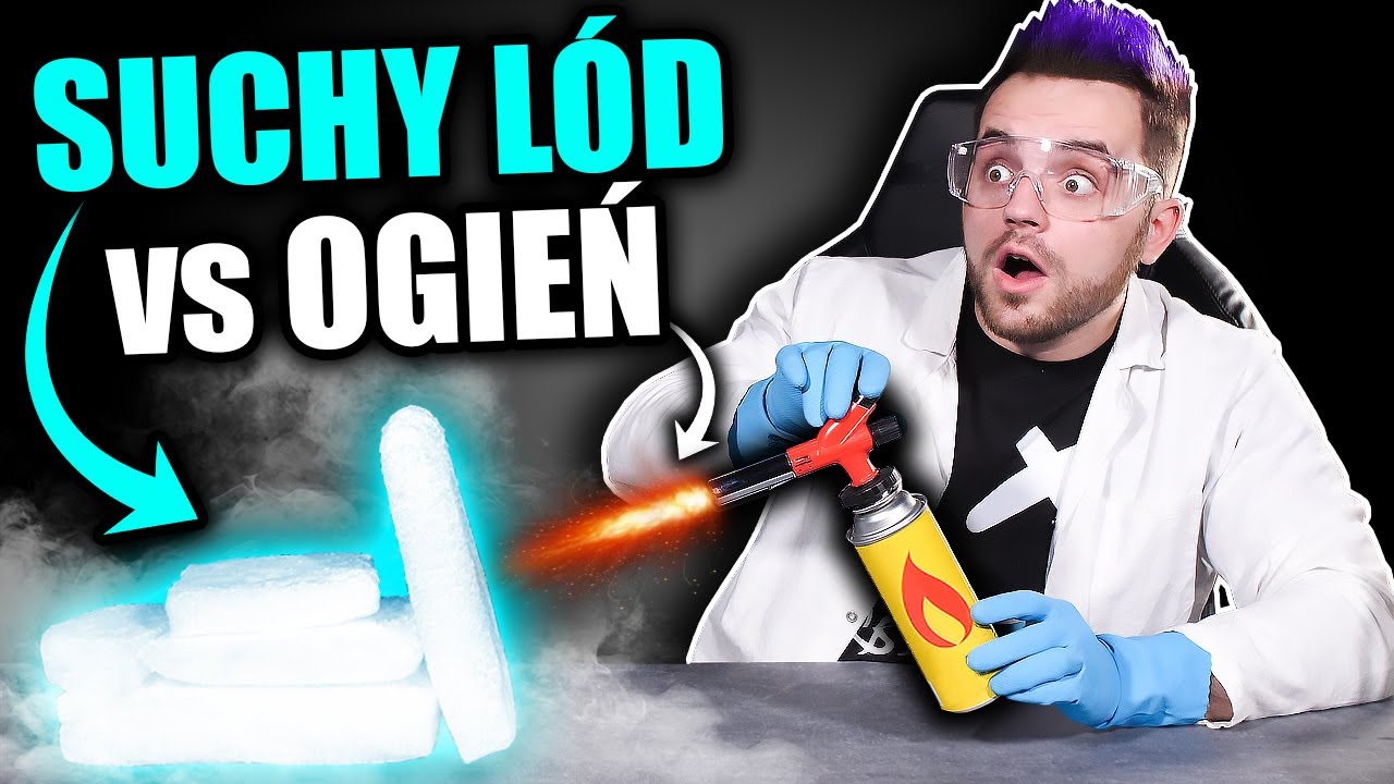 Niesamowite EKSPERYMENTY Z SUCHYM LODEM! *suchy lód vs ogień*
