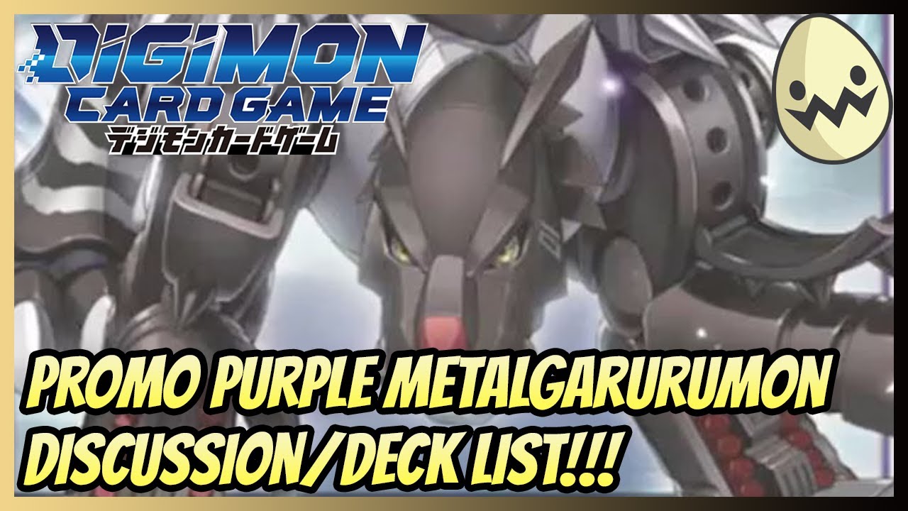 Digimon Card Game: Promo Purple MetalGarurumon Discussion/Deck List!