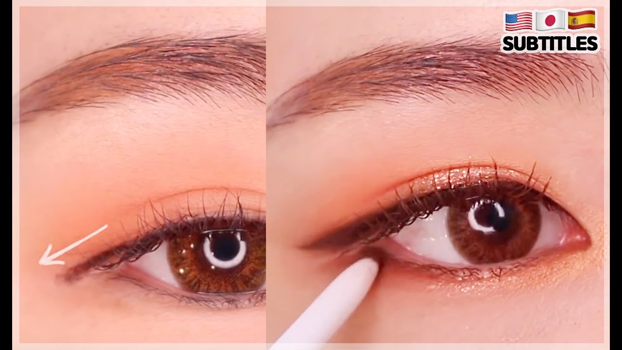 [jp,spanish,eng sub] 예뻐보이는 눈화장 알려줌! for 화장초보 / 메이크업 / daily eyemakeup / アイメイク / Maquillaje natural