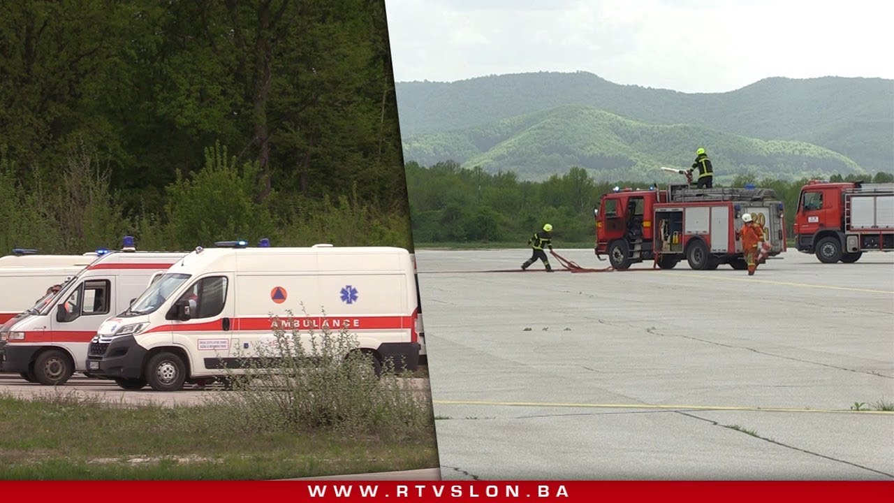 Međunarodni aerodrom Tuzla: Organizovana pokazna vježba ''Nesreća u krugu aerodroma'' - 24.04.2019
