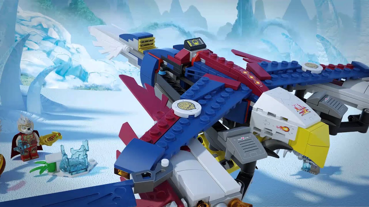 Lego Chima | 70142 | Eris Fire Eagle Flyer | Lego 3D Review