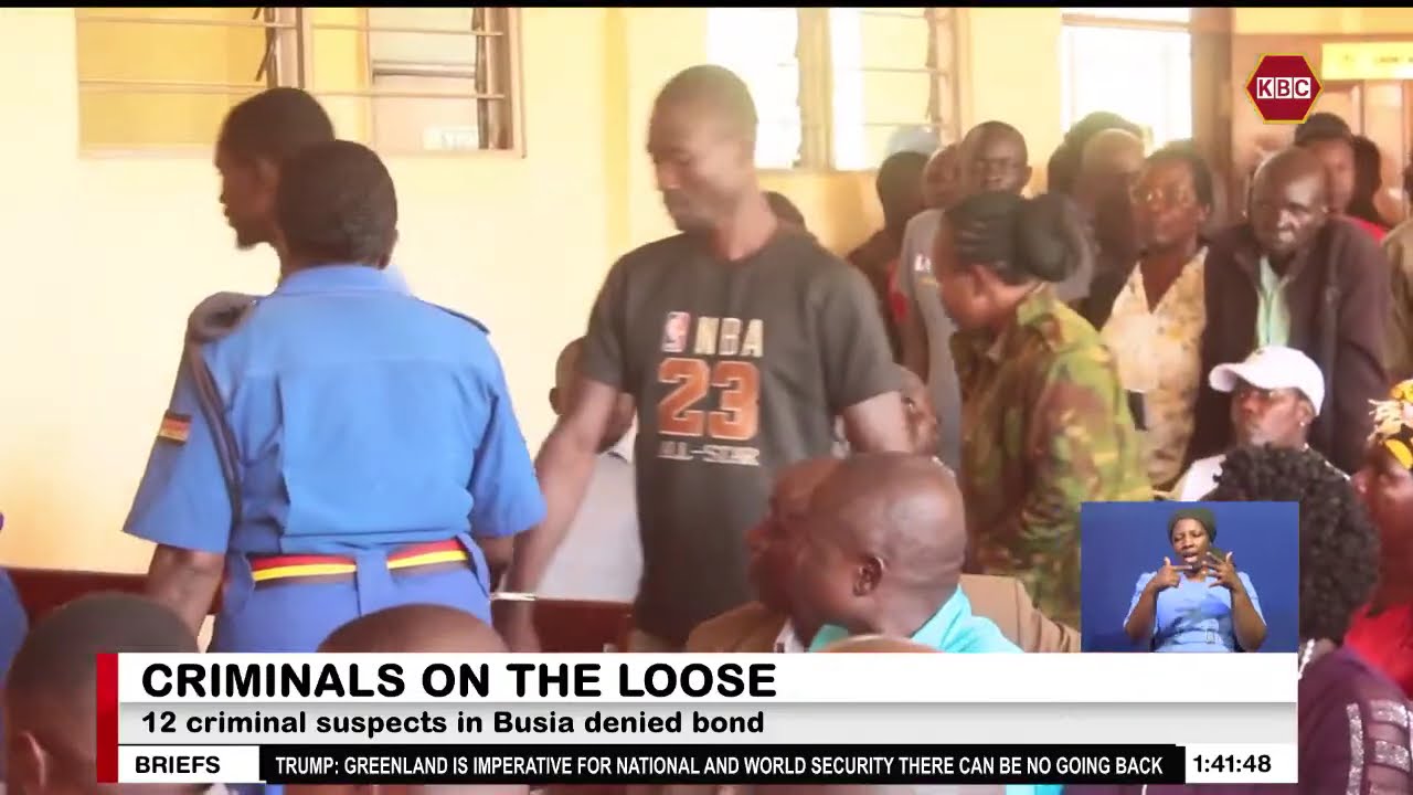 12 criminal suspects accused of several crimes in Busia denied bond