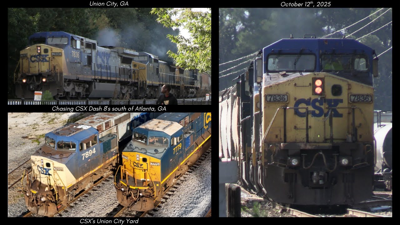 The return of the CSX Dash 8's around Atlanta. (October 12th, 2025)