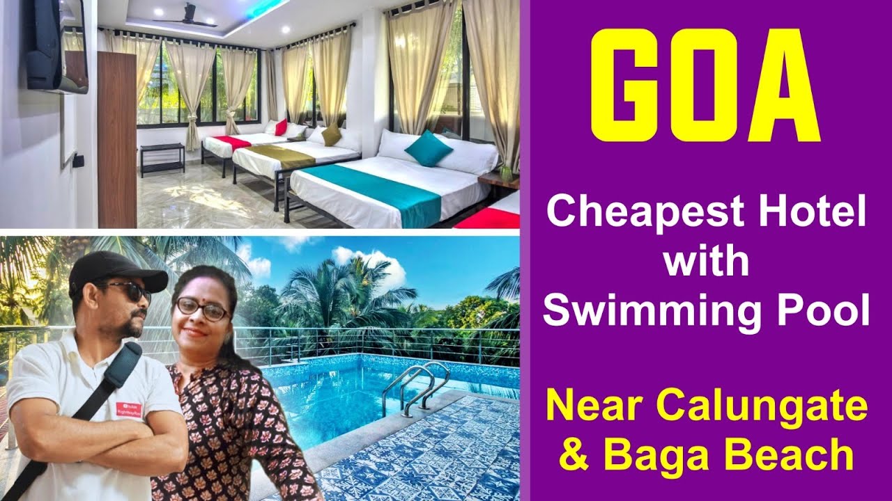 Prachi Holiday Home in Goa // Best & Cheap hotel with Swimming pool near Calungate & Baga beach Goa