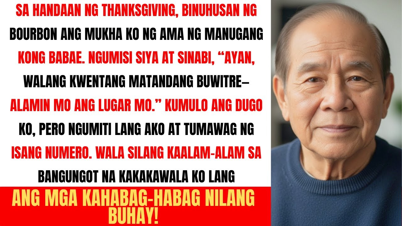 Sa handaan ng Thanksgiving, binuhusan ako ng bourbon ng ama manugang ko isang tawag lang ang sumunod