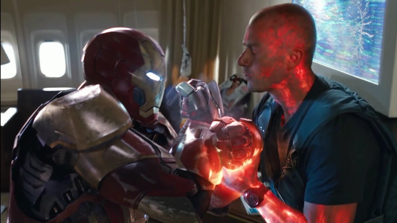 Air Force One Destroyed (Part 1) / Tony Stark kills Savin | 60FPS | Iron Man 3 (2013)