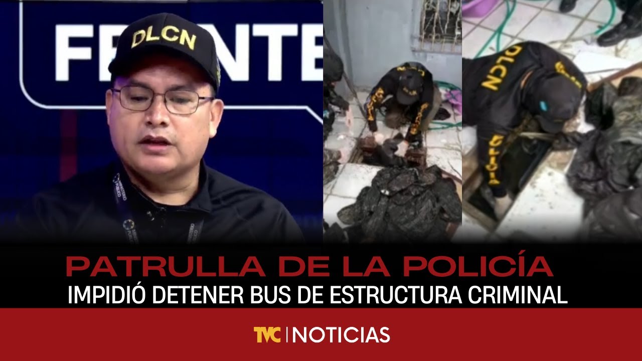 Patrulla de la Policía impidió detener bus con drogas y armas de Estructura criminal