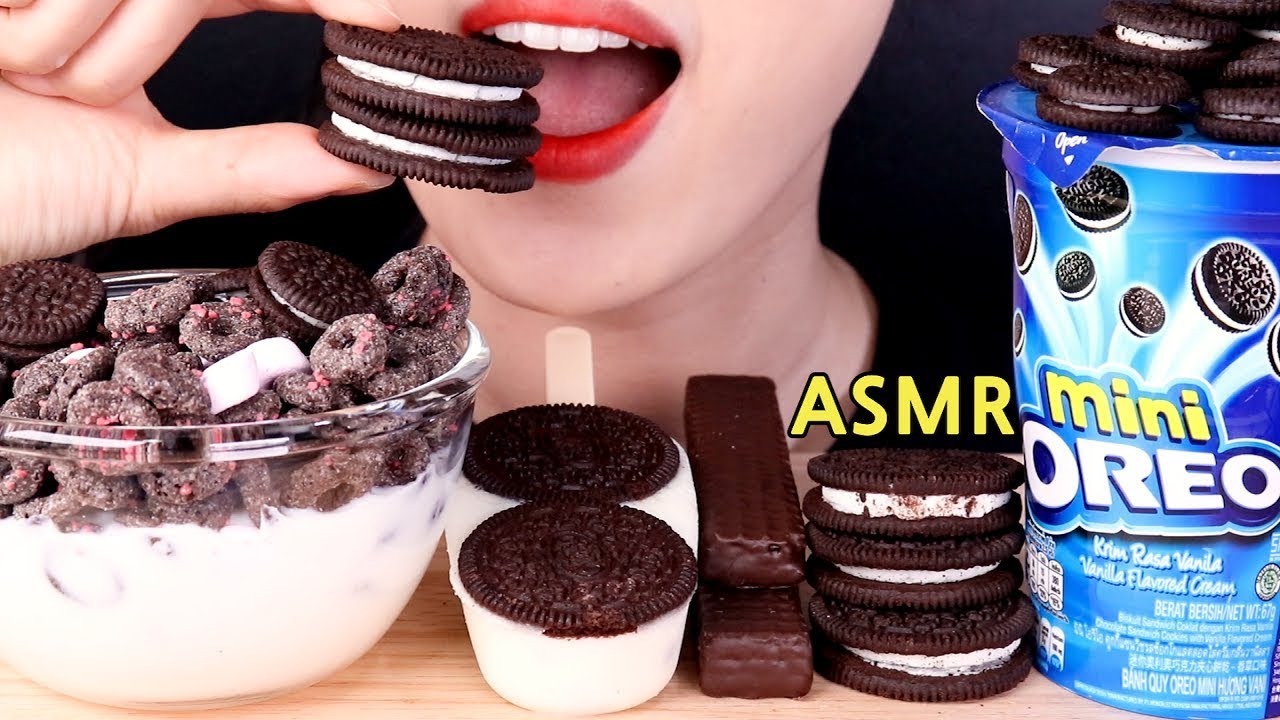 ASMR*OREO PARTY*CEREAL+ICE CREAM+WAFERS+COOKIES eating sounds MUKBANG오레오파티 먹방咀嚼音オレオアイスクリーム+シリアル+クッキー