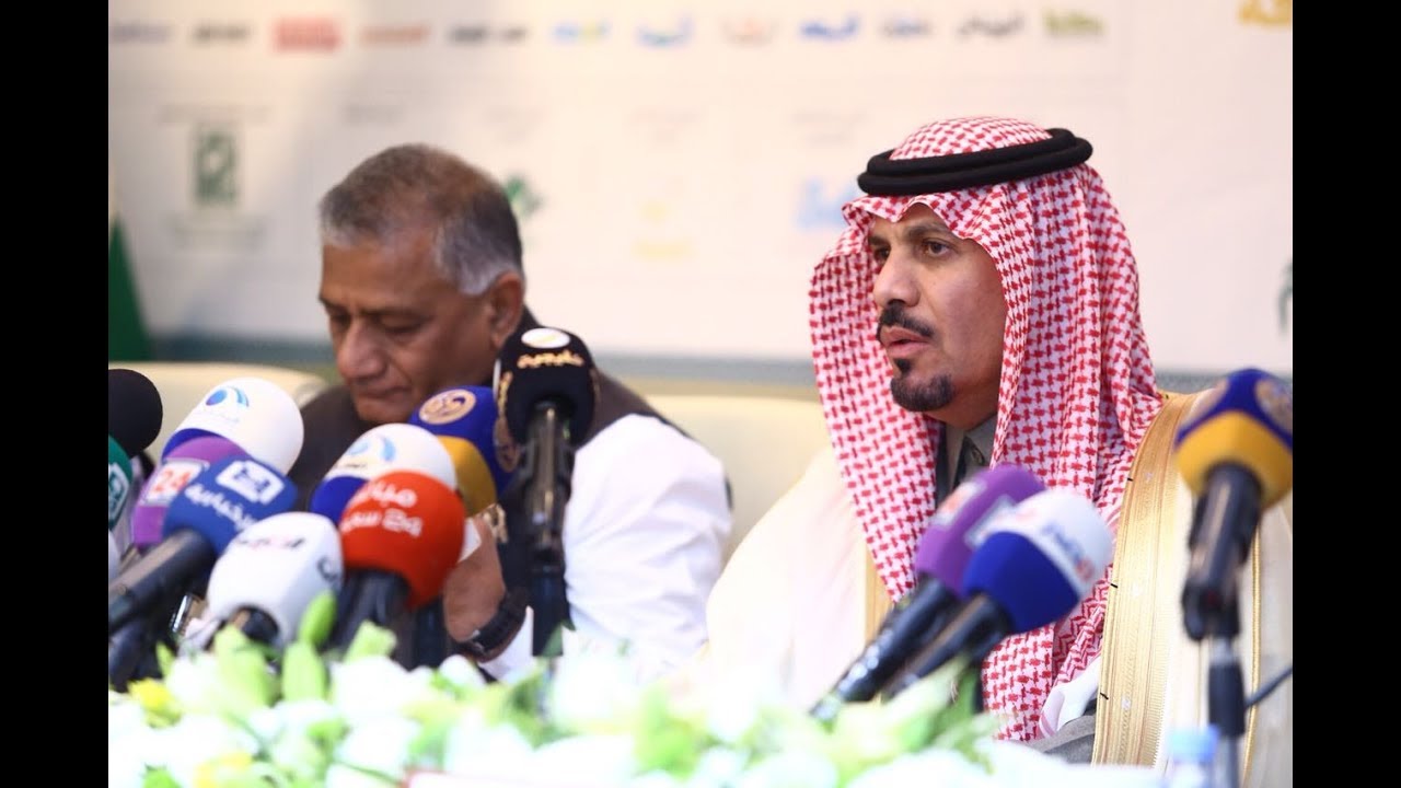 سمو الأمير خالد بن عيّاف وزير الحرس الوطني يعقد مؤتمراً صحفياً لتسليط الضوء على فعاليات الجنادرية ٣٢