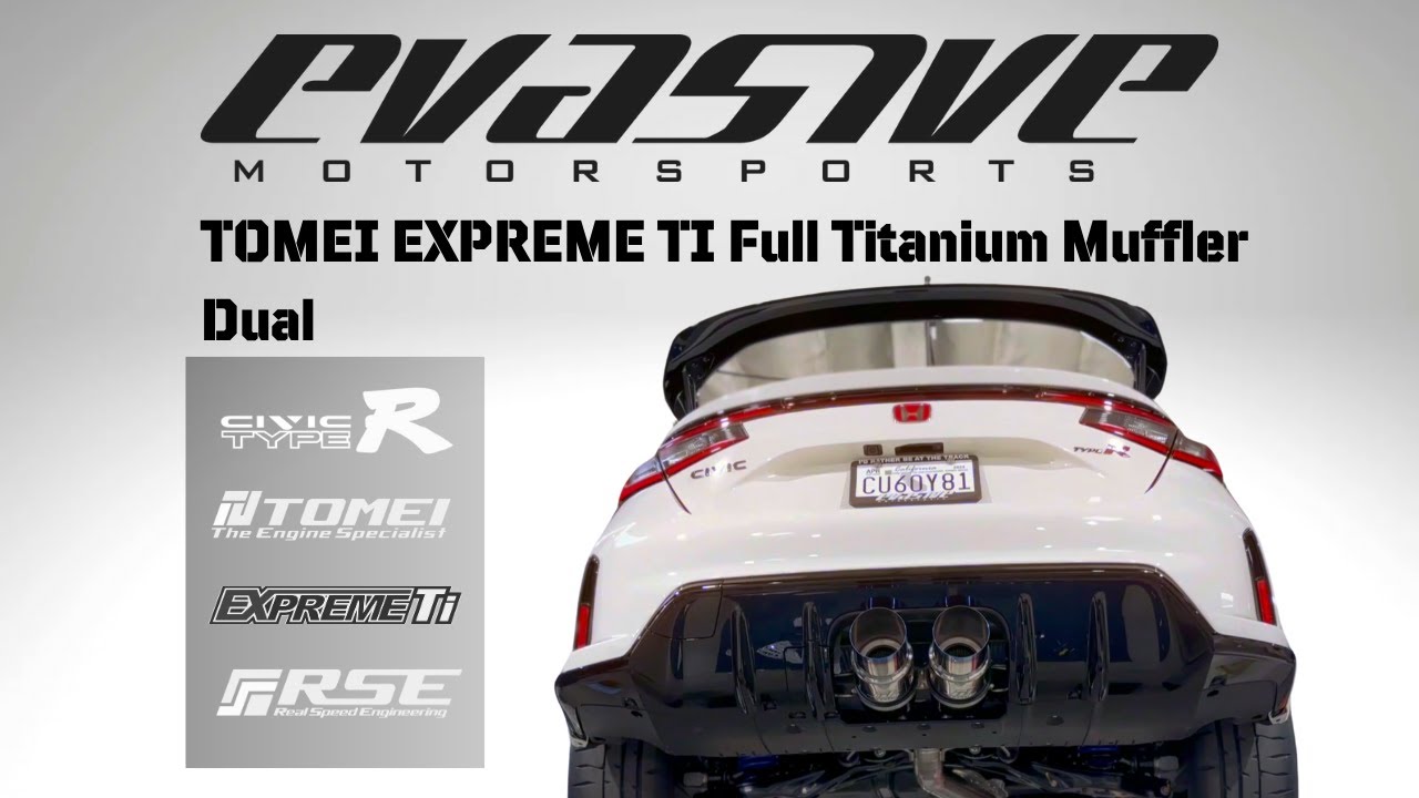 TOMEI ExpremeTi Dual Muffler ---Evasive Motorsports Civic Type-R FL5