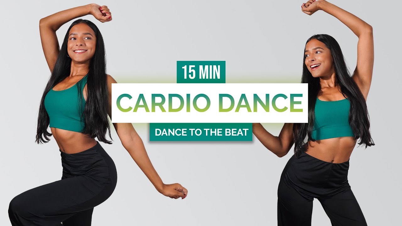 15 MIN. CARDIO DANCE Workout to Burn Fat - fun cardio, full body fat burn, sweaty (No Equipment)