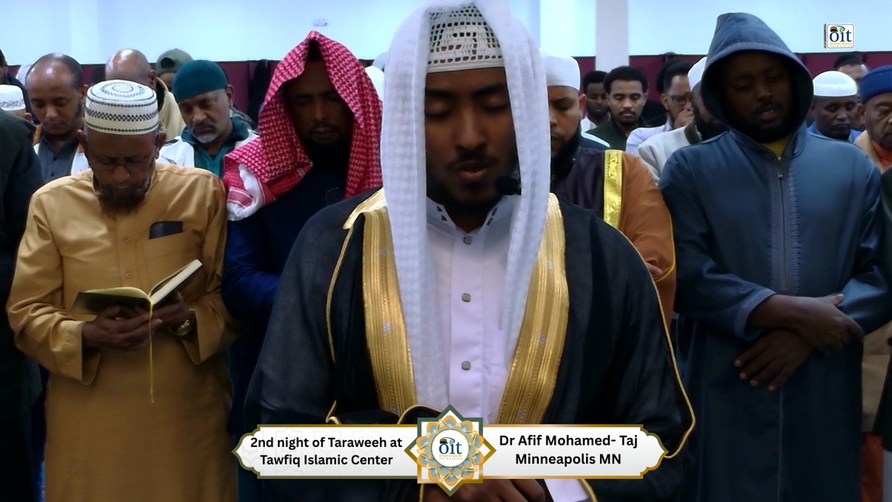 Dr Afif Mohamed- Taj  3rd night of Taraweeh at Tawfiq Islamic Center, Minneapolis- MN USA