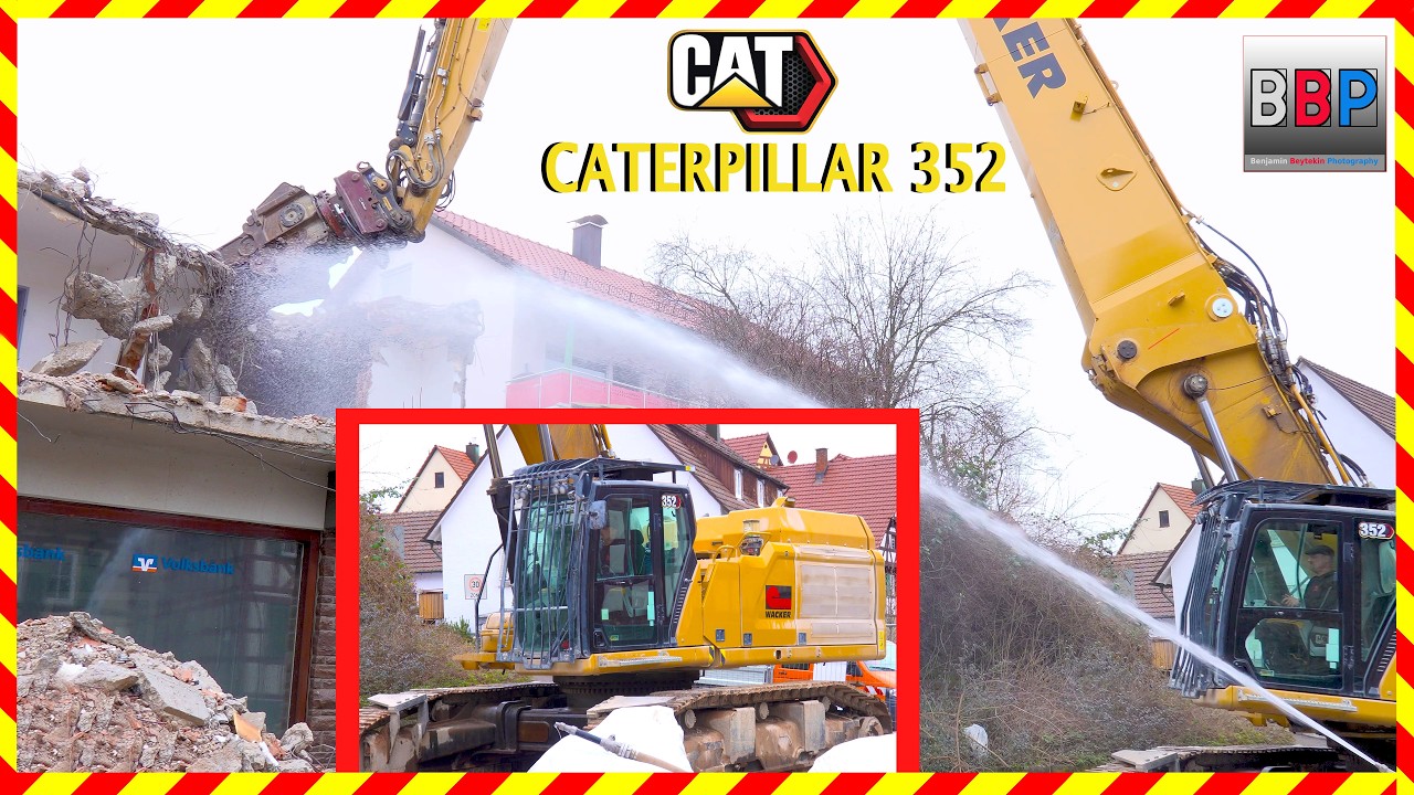 ❗️ CAT 352 UHD m. Sortiergreifer und Schere, Weinstadt, 2026.  Teil 2  #caterpillardemolition