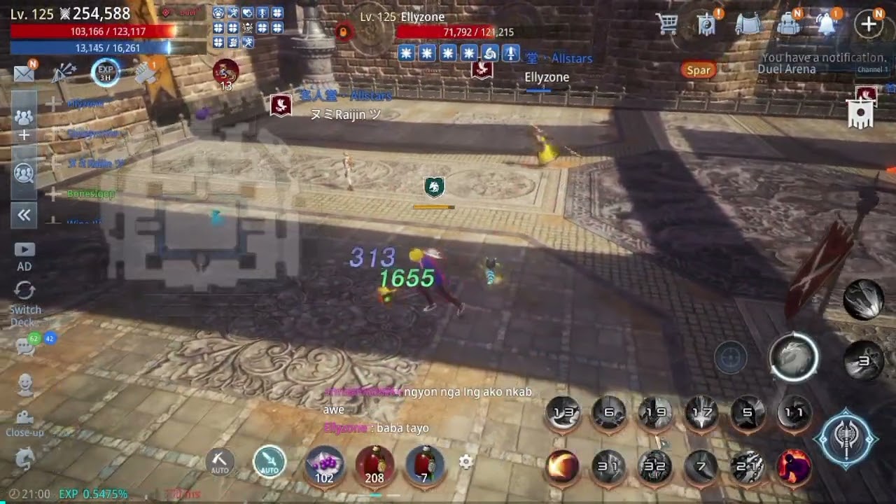WARRIOR (ACCURACY,EVA BUILD) vs LANCER (ACCURACY,CRIT BUILD)  FRIENDLY DUEL😎