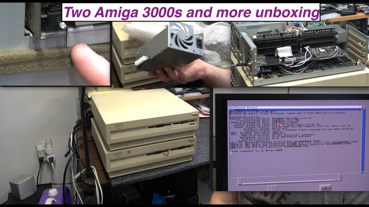 Распаковка двух Amiga 3000 и многое другое.