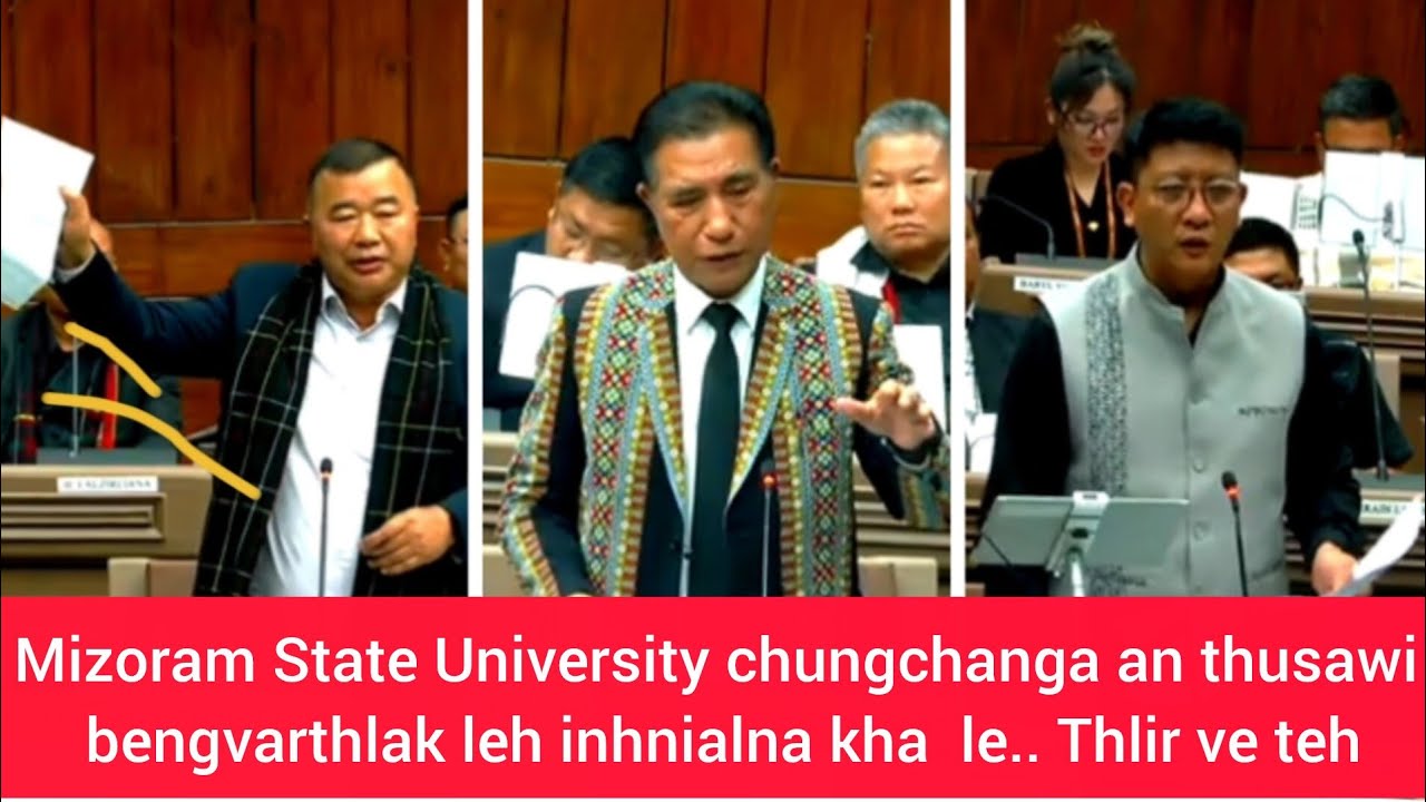An inhnial, an nuiho.. Ngaihnawm bawk si. LoP, CM & Edn. Minister. thusawi te hi le....