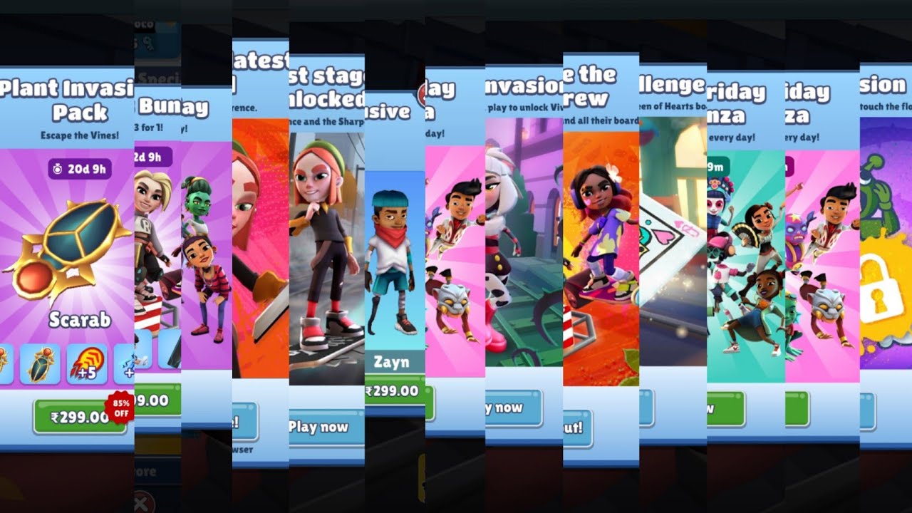 All Upcoming Bundles of Subway Surfers World Tour London 2023 by Time Travel Subway Surfers 2023