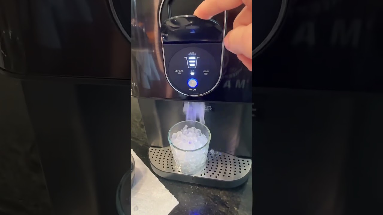 Nugget Ice Maker | Chewable Ice Machine for Home & Kitchen Drinks