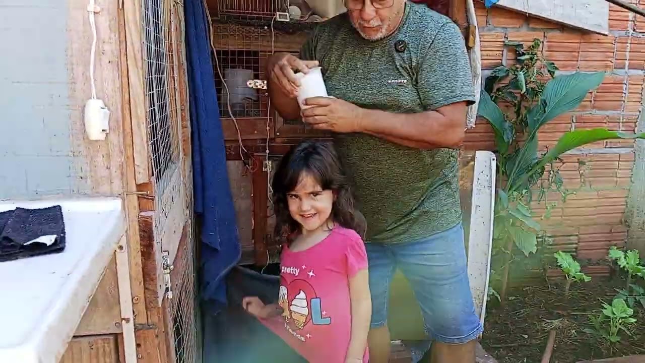Hoje foi o dia de ter uma visita maravilhosa aqui na roça 