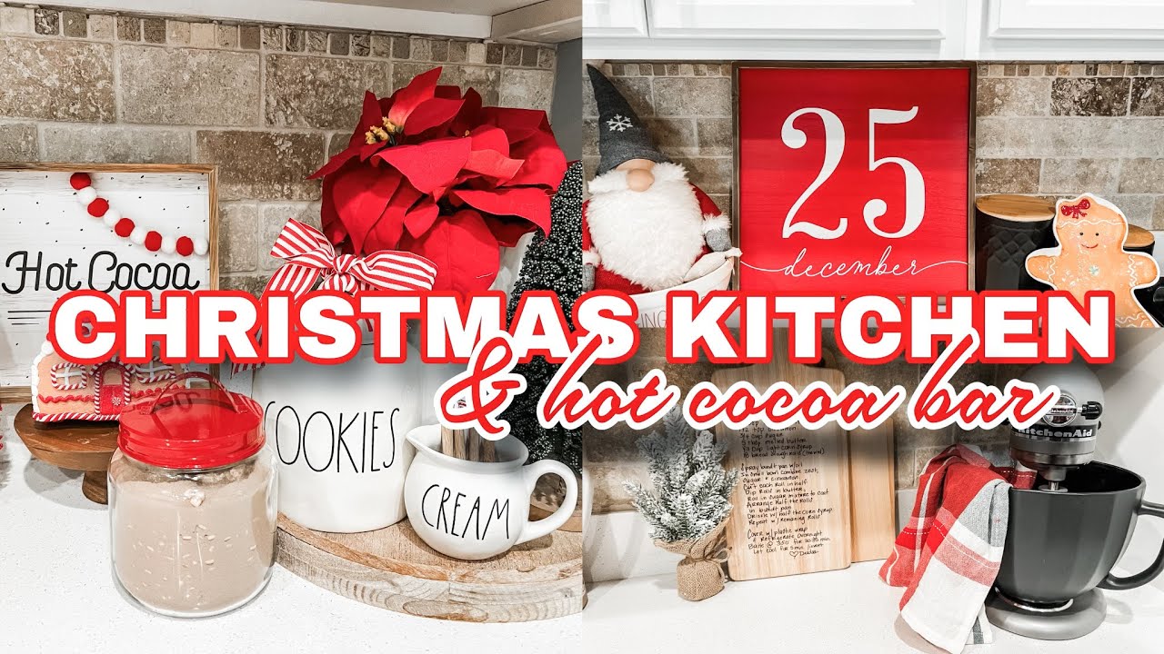 NEW! 2023 CHRISTMAS DECORATE WITH ME / EASY CHRISTMAS DECOR IDEAS / HOT COCOA BAR IDEAS 2023