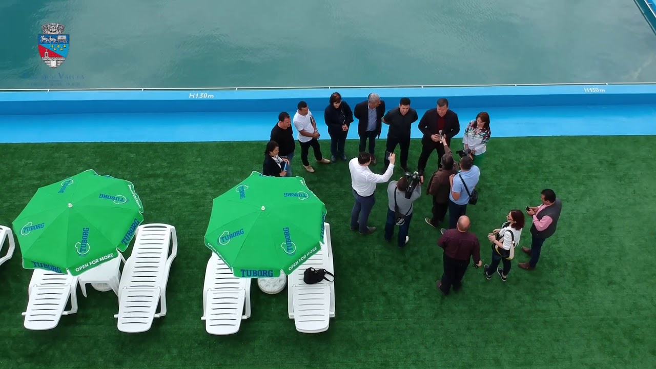 Un nou bazin cu apă sărată a fost inaugurat la Ştrandul Ostroveni (video din dronă)