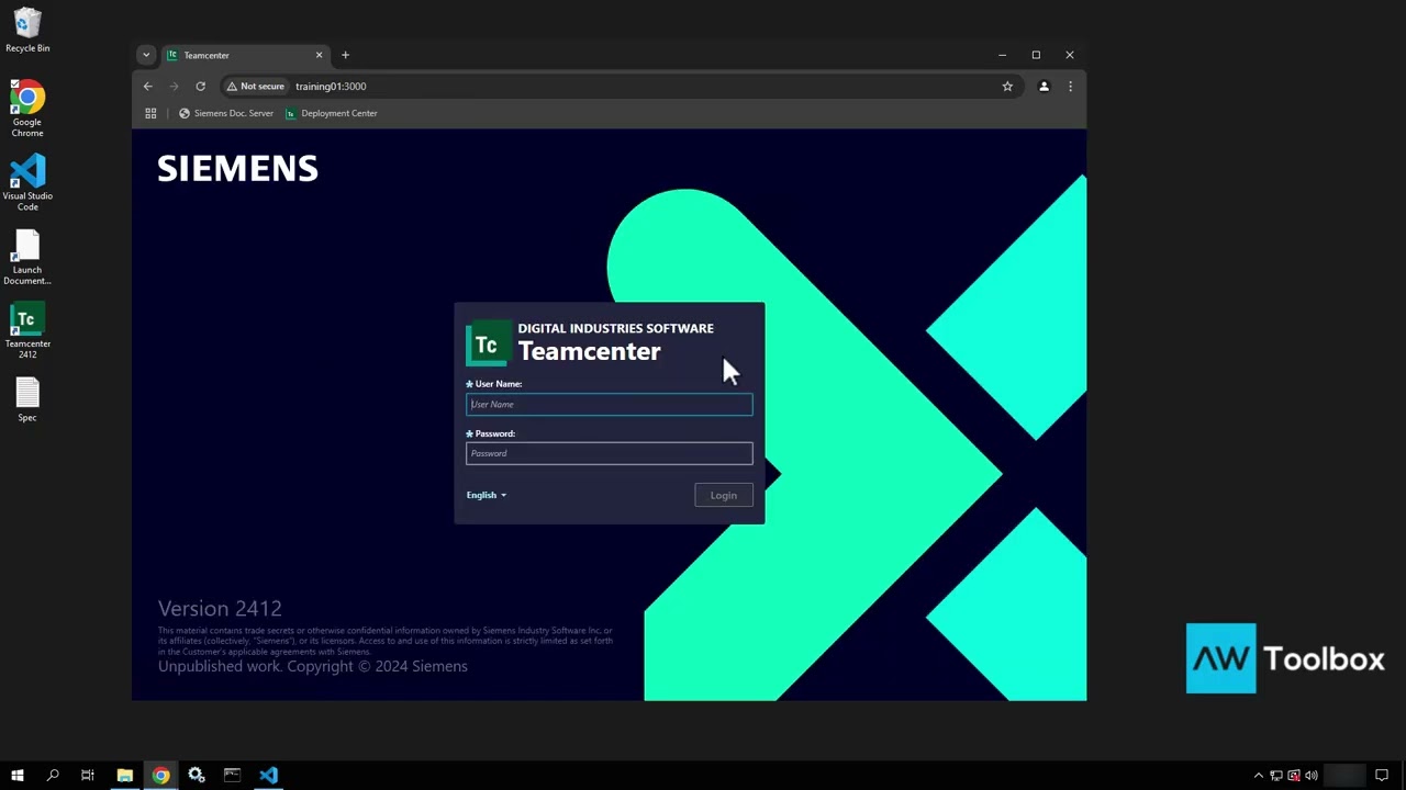 Teamcenter 2412: After a Successful Deployment, Verify the Teamcenter + Active Workspace Environment