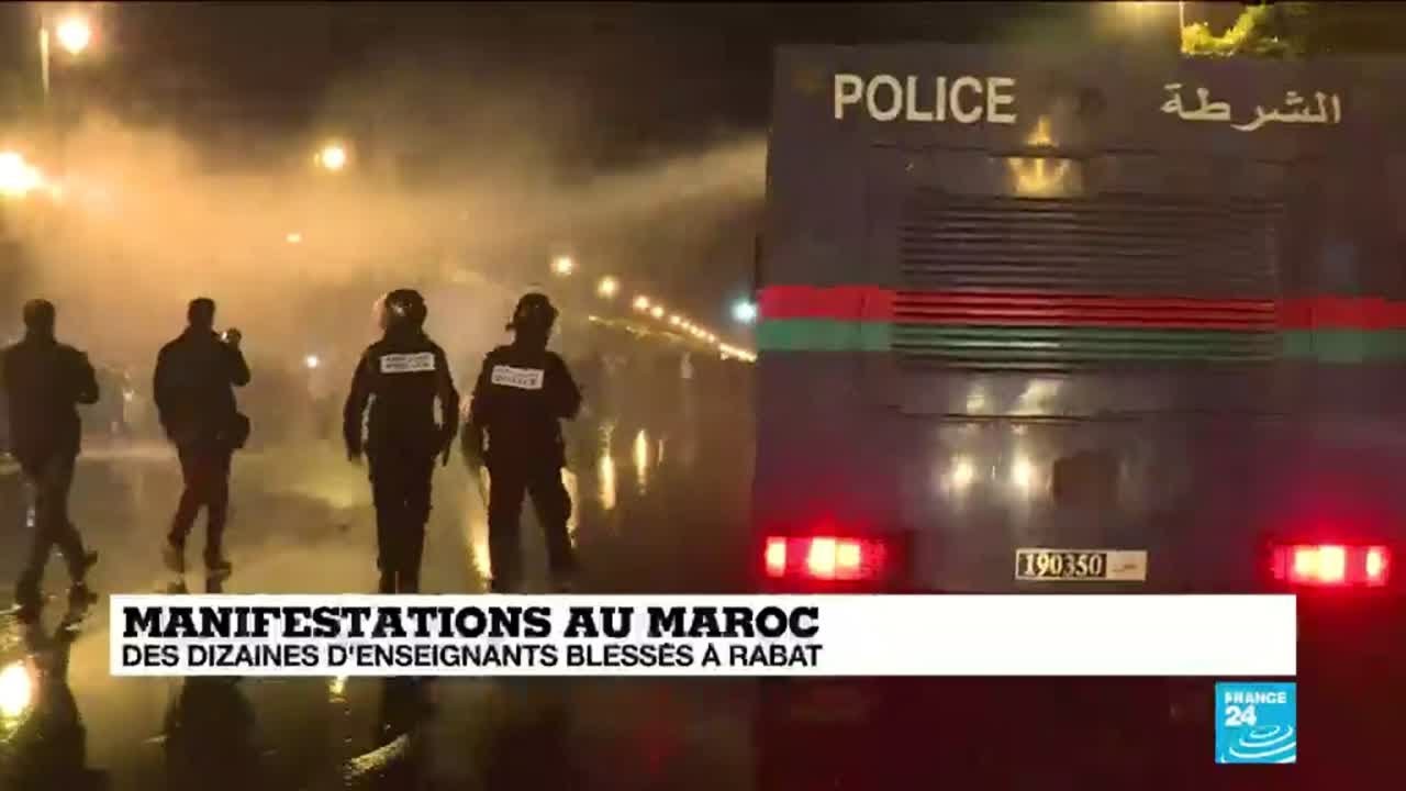Manifestations au Maroc : des dizaines d'enseignants bless&eacute;s &agrave; Rabat