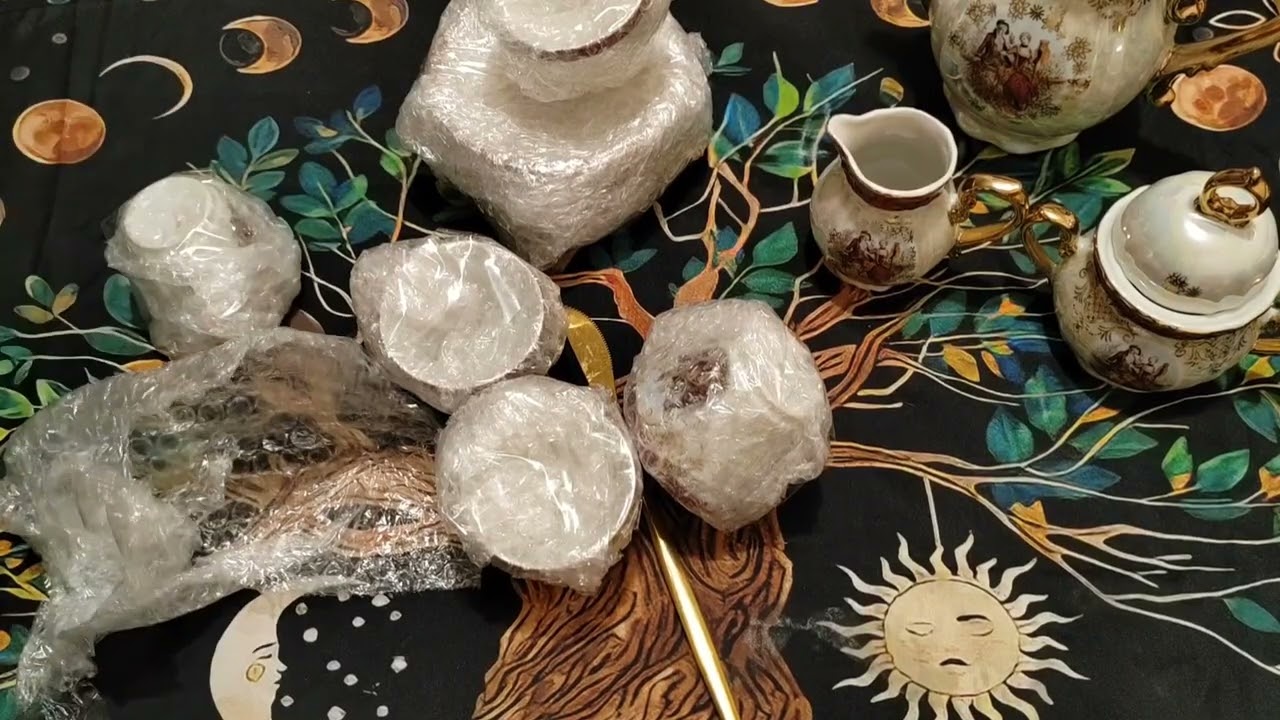 РАСПАКОВКА КОФЕЙНОГО СЕРВИЗА
