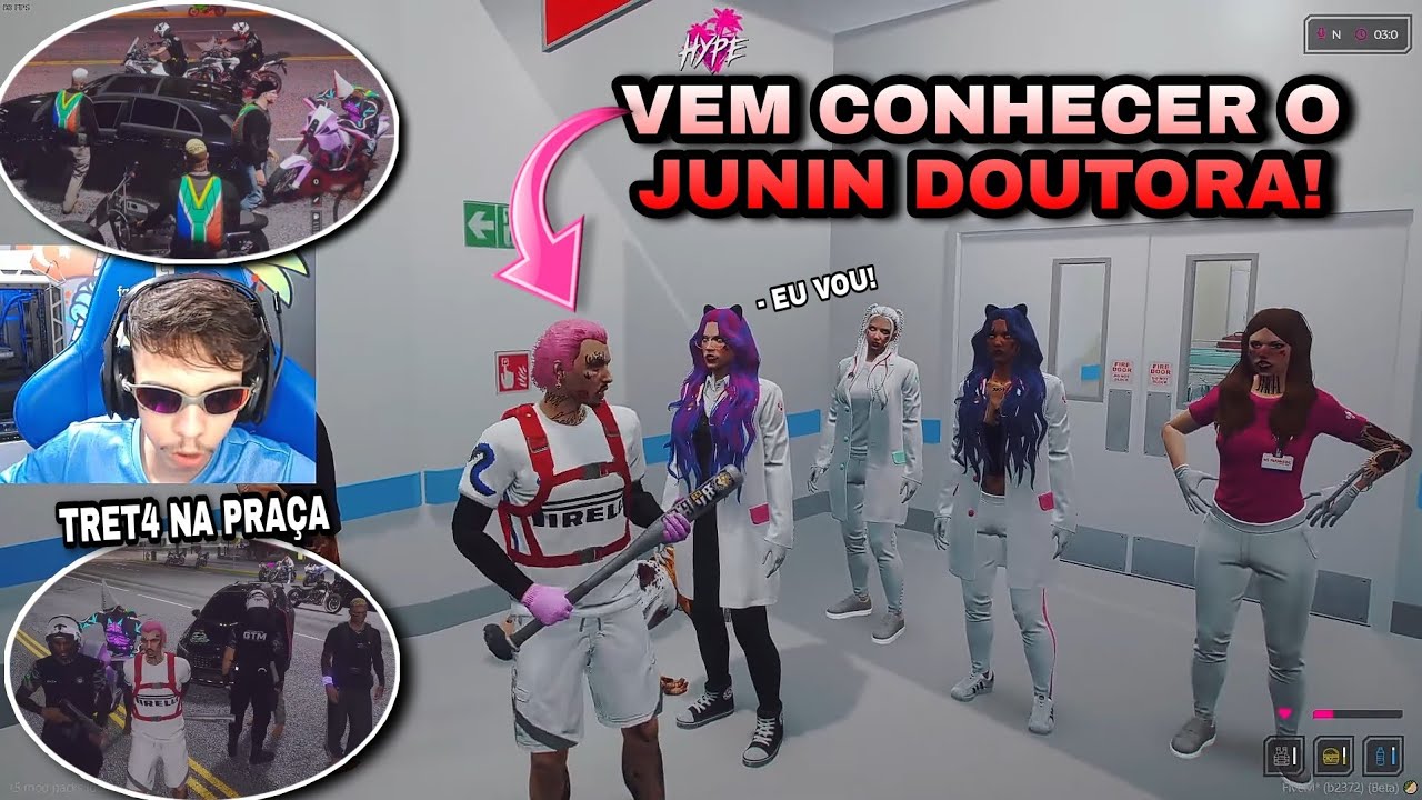 BK CAUSA BRIG4 NA PRAÇA E QUASE VAI PR3SO - MÉDICA GAMOU NO BK? TR3TA NO HOSPITAL! GTA RP