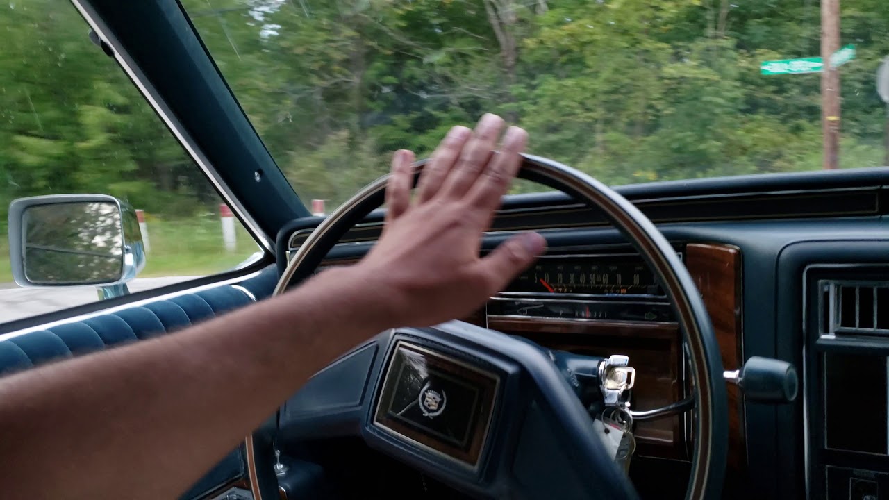 1987 Cadillac Brougham 5.0 Glacier Blue - Country side Driving