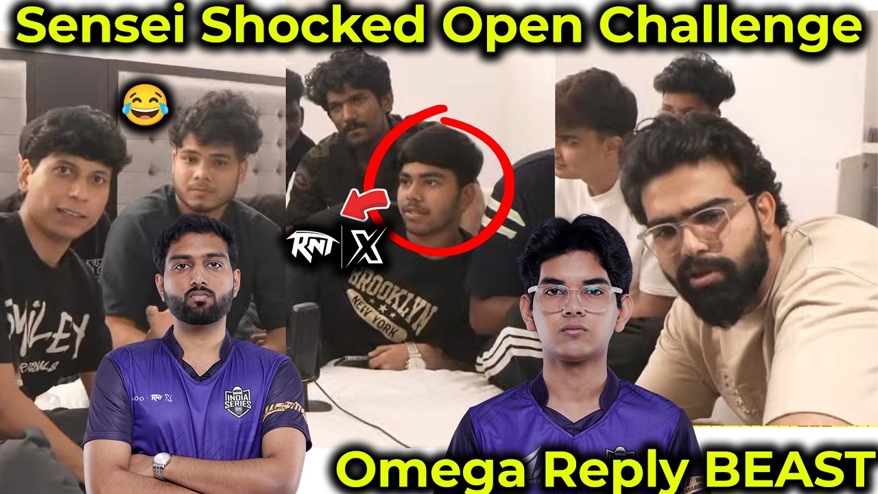 Sensei Shocked 16 Year OLD Player Challenge RNTX💀 Omega Talk with BEAST😱 | BGIS Lafda at LAN