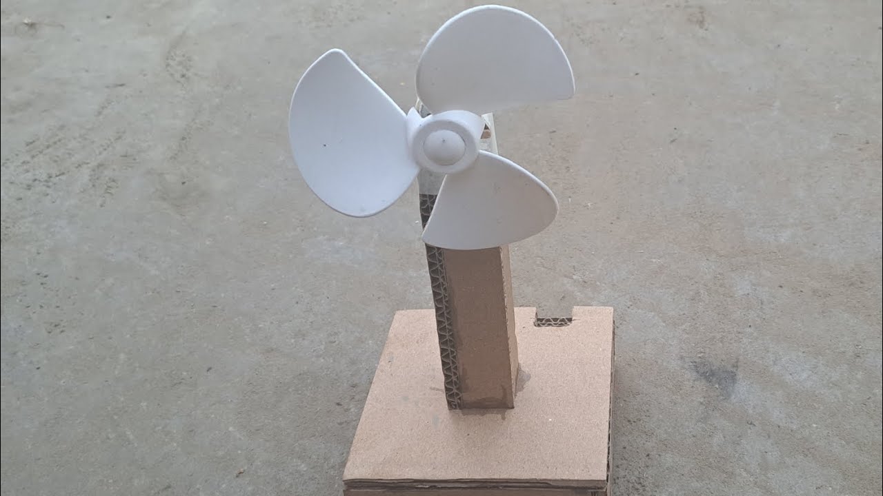 How To Make Rechargeable Table Fan With Dc Motor At Home with cardboard || MAKE RC CAR #diy 