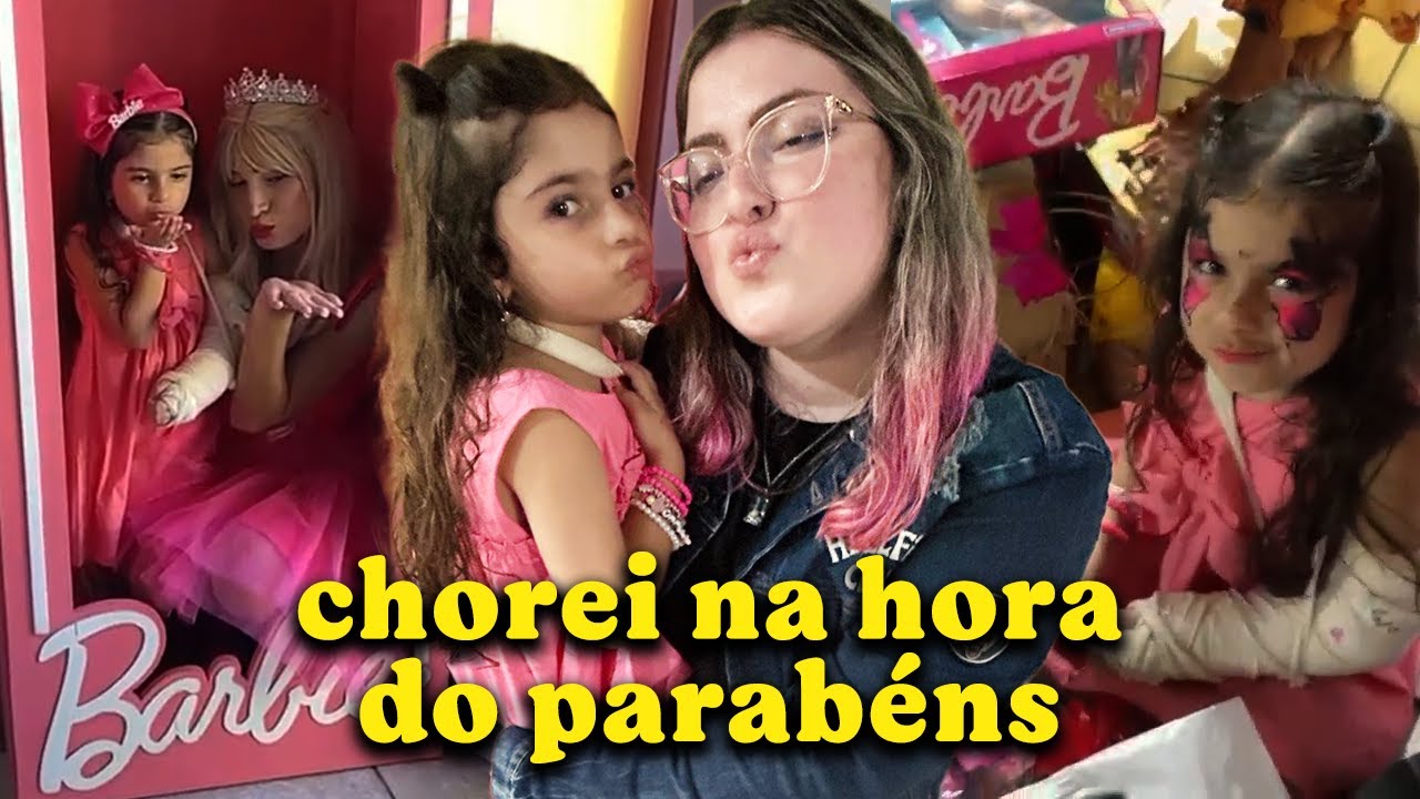 PARTICIPEI DE UMA FESTA TEMÁTICA DA BARBIE | Cortes da Bel