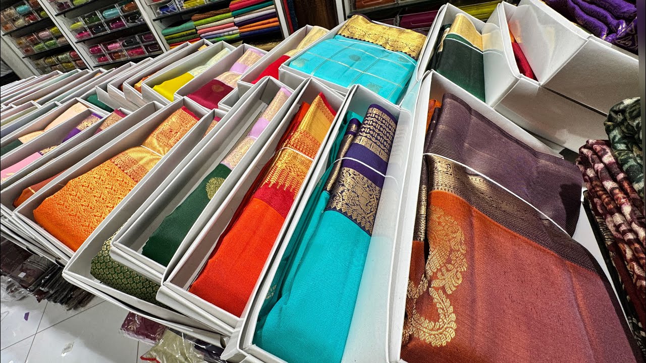 Сари из чистого шелка по оптовым ценам в Раджаджинагаре, Бангалор. Доставка курьером. #шелк #сари...