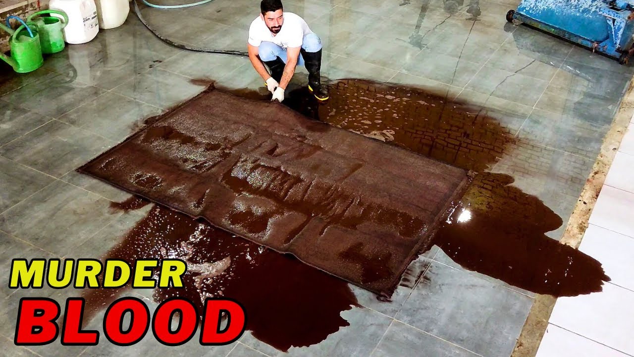 You have not seen such a dirty carpet  |  the brown water was flowing almost like mud constantly!