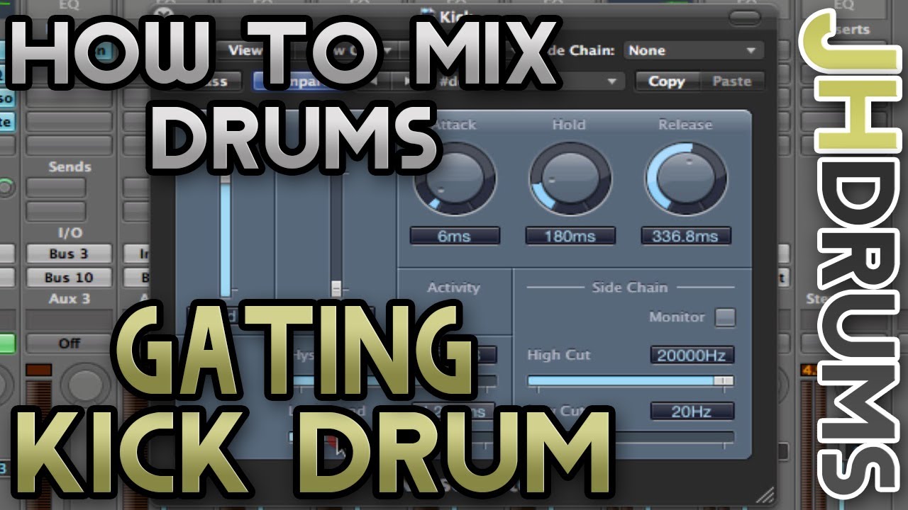 Gating Kick Drum - How To Mix Drums (Part 12)  | by JHDrums