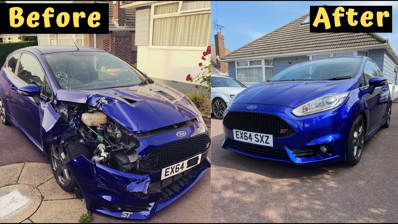 Восстановление разбитой Fiesta ST за 10 минут