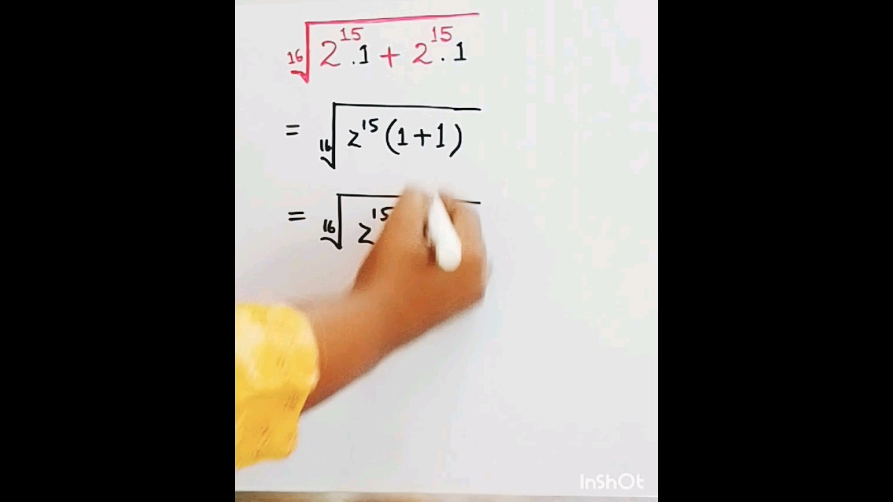 A Nice Exponential Root Math #maths#trending#trend#video#yt#shortvideo#viral#viralvideo#shorts#short