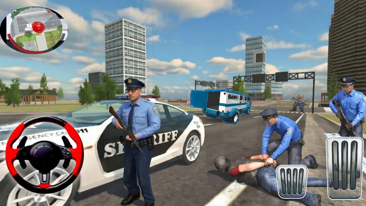 Police Rescue The Stolen Bank Van | Police Chase Police Simulator|3D Android Game