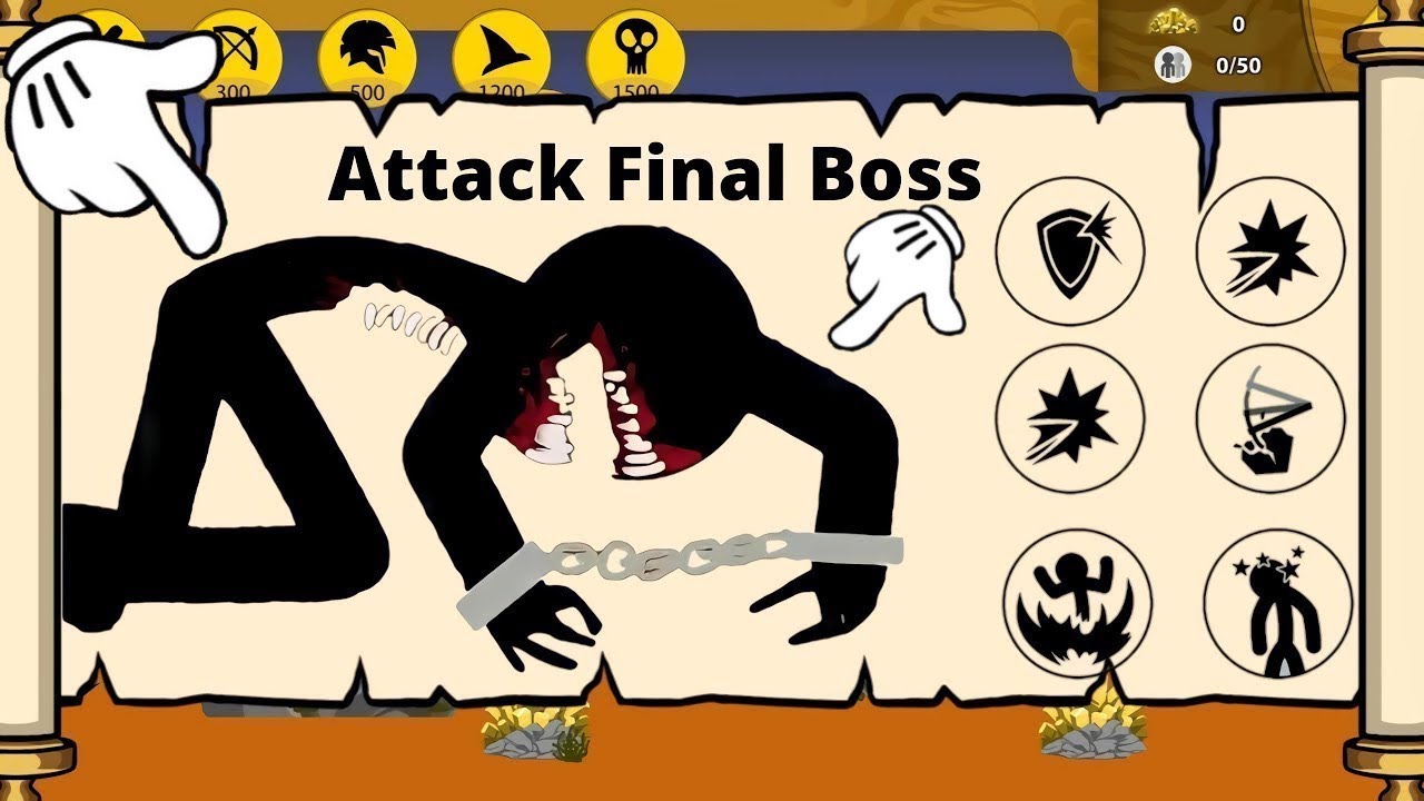 SUMMON FINAL BOSS ATTACK ZOMBIE LEADER FULL POWER - MOD STICK WAR LEGACY