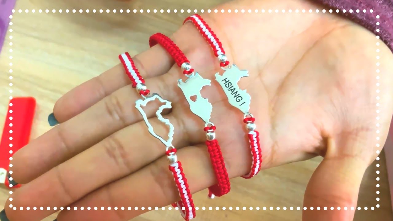 Pulsera de mapa de Per&uacute; 🇵🇪✨✨