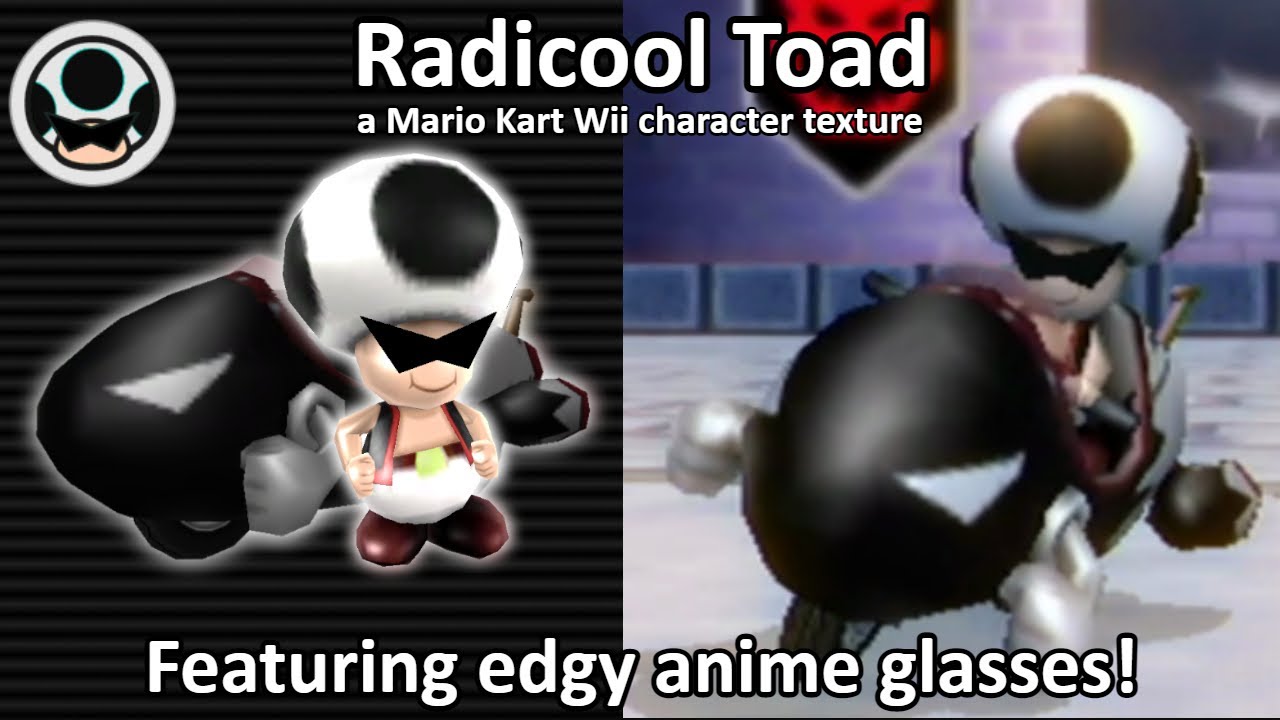 Radicool Toad (Mario Kart Wii Character Texture)