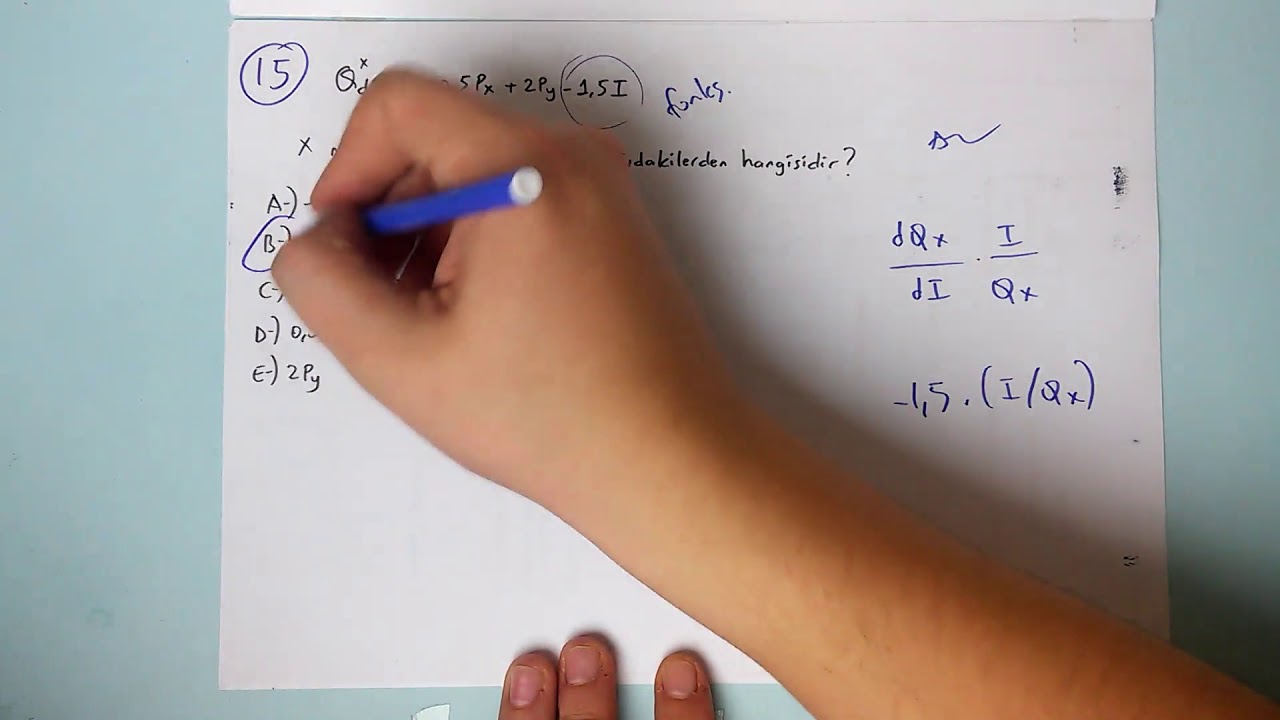 AÖF MATEMATİKSEL İKTİSAT 2015 ARA SINAV 2. KISIM