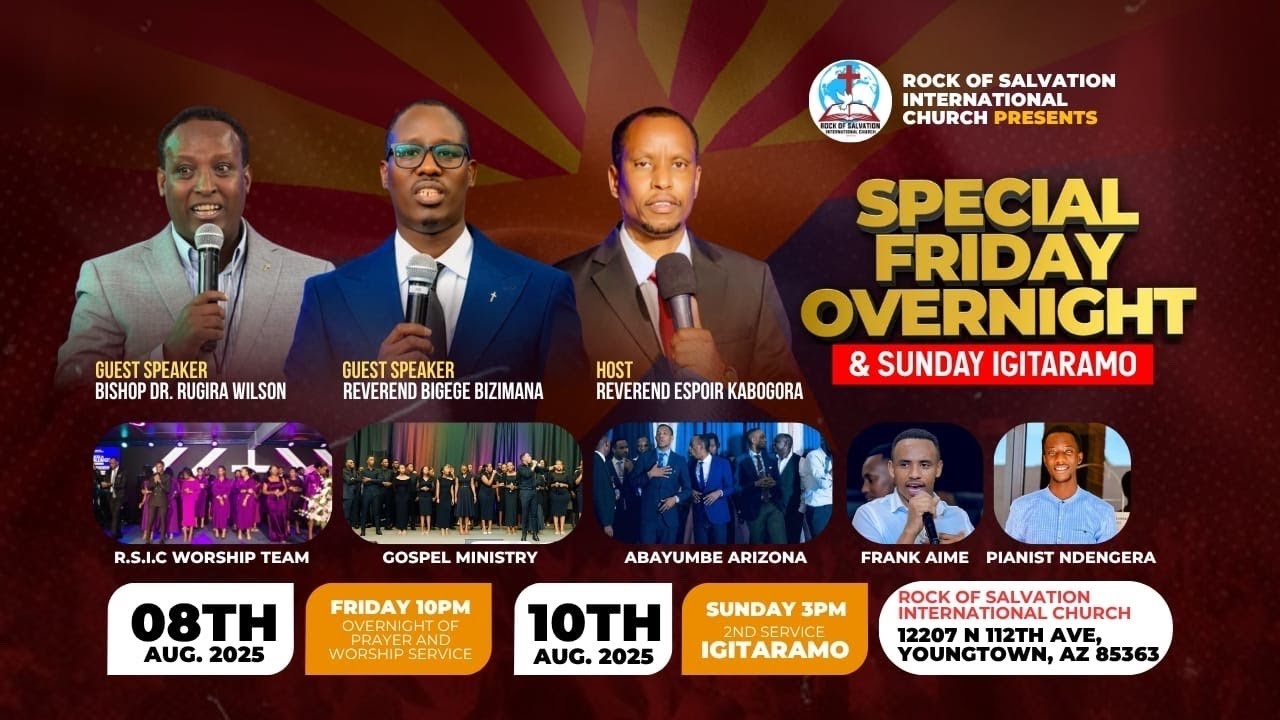 IGITARAMO KIDASANZWE HAMWE NA REV PASTOR BIGEGE & BISHOP DR RUGIRA 08/10/2025