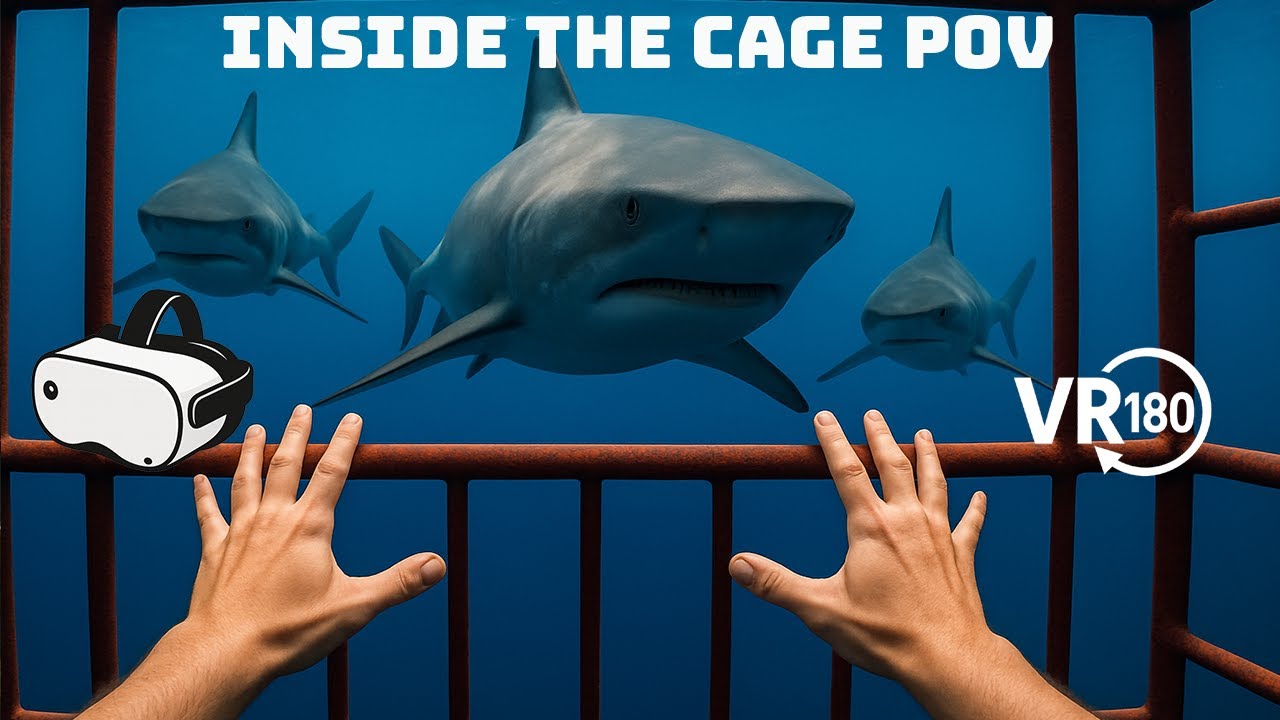 Ever Wonder What It’s Like Inside a Shark Cage? | 180° VR Dive in Hawaii