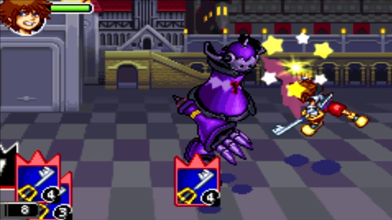 Kingdom Hearts Chain of Memories (GBA) Boss #1 Guard Armor