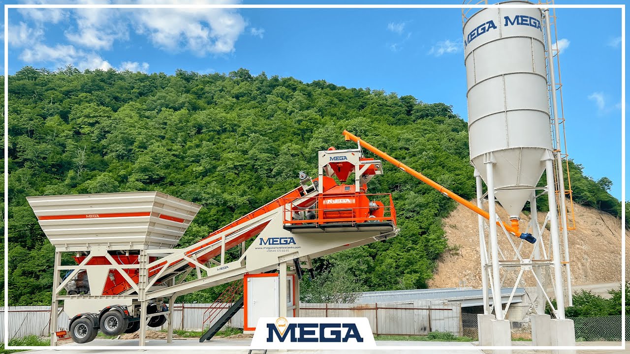 MEGA Mobile Concrete Batching Plants | Quick Installation, High Efficiency!